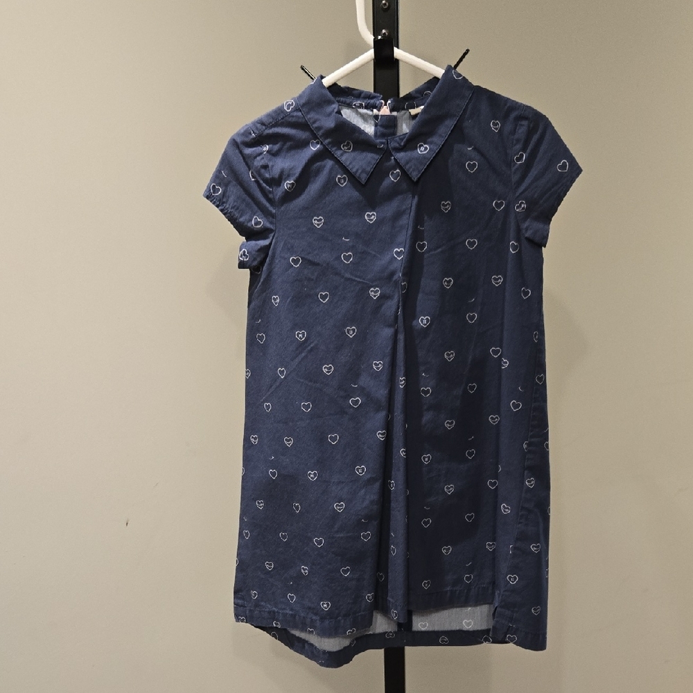 Mexx Navy Heart Pattern Dress